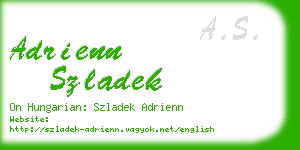 adrienn szladek business card